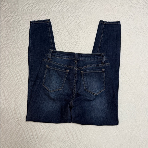 Encore Jeans Women’s Dark Blue Stonewashed Skinny Jeans. Size 7 - Picture 6 of 8